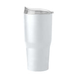Plain Non Branded White 30oz Powder Coat Tumbler - Logo Brands - Flyclothing LLC