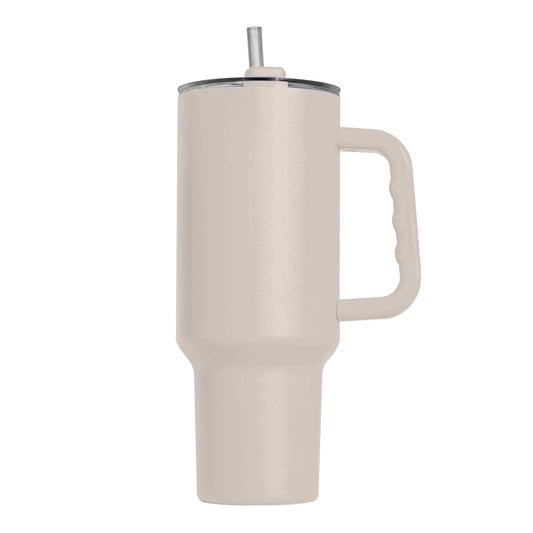 Plain Sand 40oz Powder Coat Tumbler - Logo Brands - Flyclothing LLC