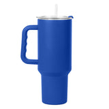 Plain Royal 40oz Powder Coat Tumbler w/ Color Handle