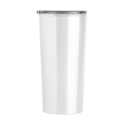 20oz Blank White Plastic Wall Stainless Tumbler - Logo Brands - Flyclothing LLC