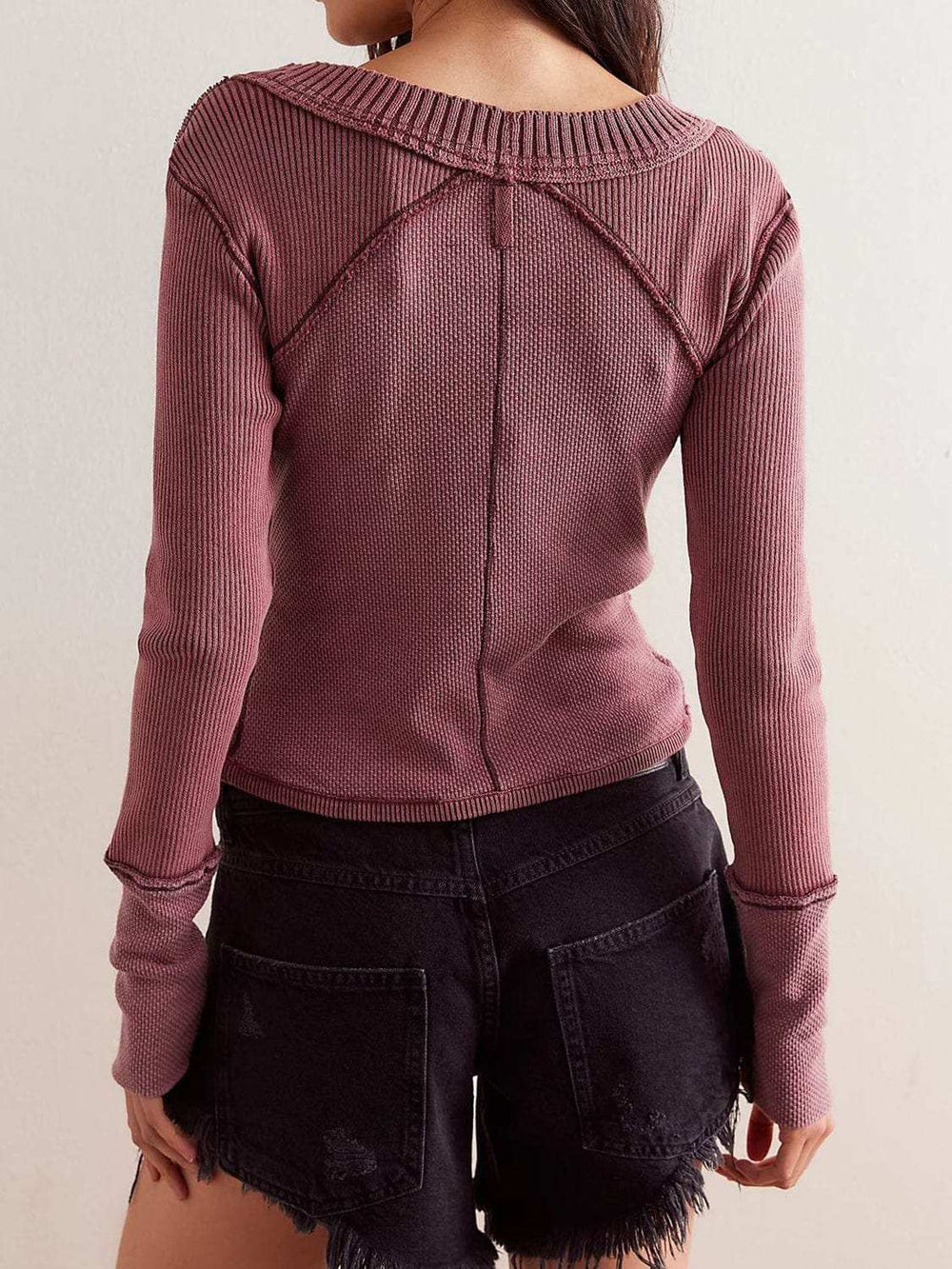 V-Neck Button Up Cropped Cardigan - Trendsi - Flyclothing LLC