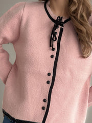 Button Down Long Sleeve Cardigan - Trendsi