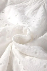 Eyelet V-Neck Long Sleeve Blouse - Trendsi - Flyclothing LLC