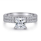 The Emma - Silver Wedding Ring Set - VG Rings - Flyclothing LLC