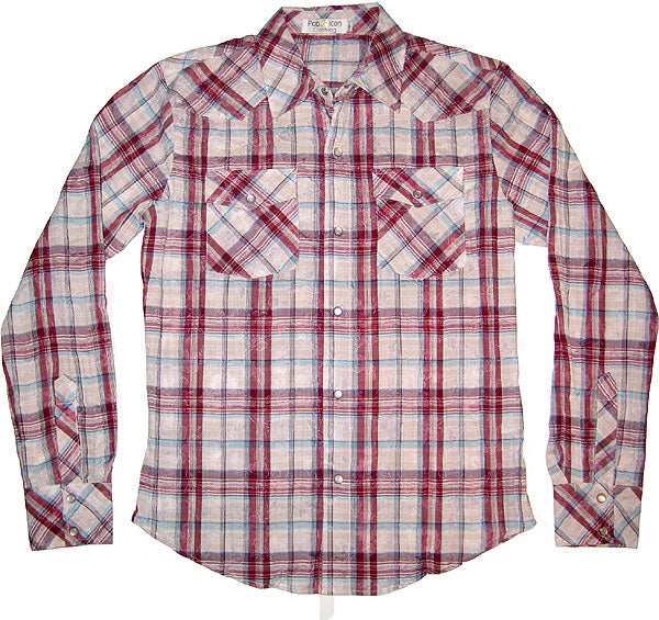 Pop Icon Western Plaid Shirt