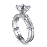 The Emma - Silver Wedding Ring Set - VG Rings - Flyclothing LLC
