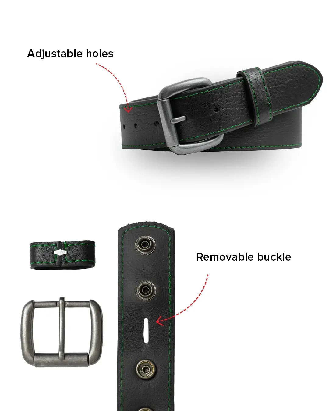 FULL GRAIN WITH CUSTOM STITCH BELTS - First Manufacturing Company - Flyclothing LLC