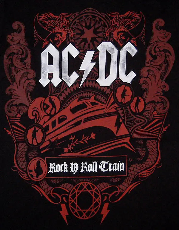 ACDC Rock & Roll Train T-Shirt - ACDC - Flyclothing LLC