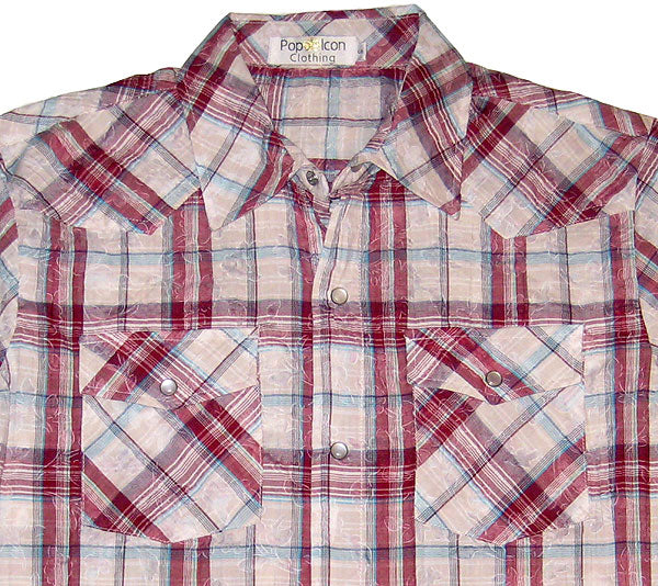 Pop Icon Western Plaid Shirt - Pop Icon Clothing - Flyclothing LLC