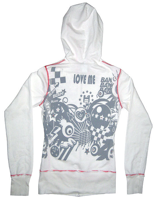 Sugar & Rox Crazy City Rhinestone Hoodie - Sugar and Rox - Flyclothing LLC