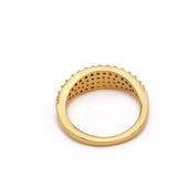 18K Gold-Plated Copper Zircon Round Ring - Trendsi - Flyclothing LLC