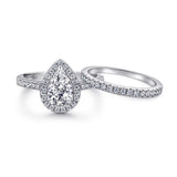 The Elizabeth - Silver Wedding Ring Set - VG Rings - Flyclothing LLC