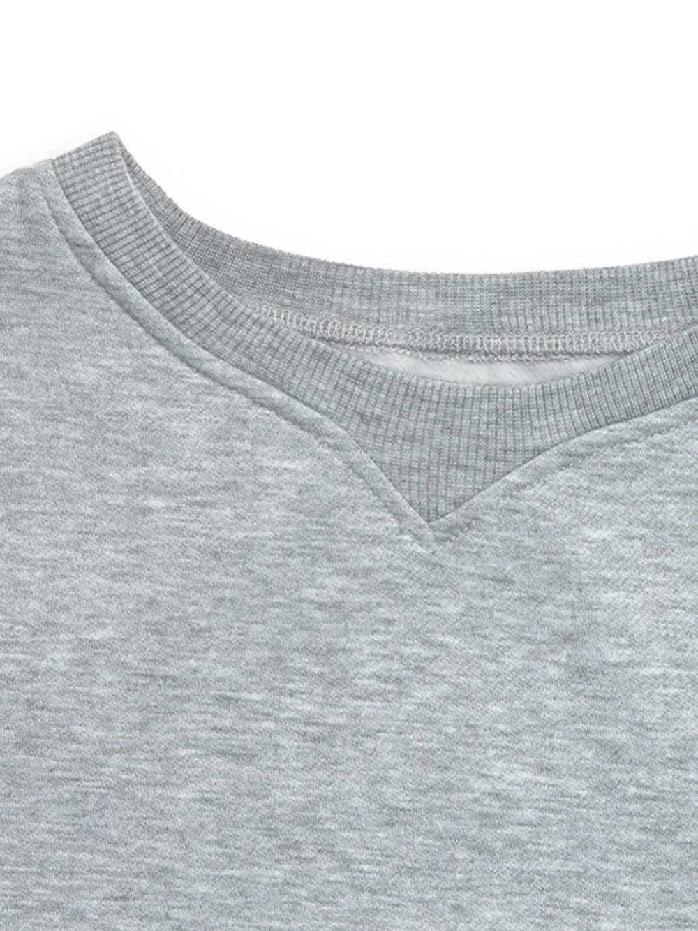 Perfee Round Neck Long Sleeve Sweatshirt - Trendsi - Flyclothing LLC