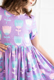 Too Cool Tulips S/S Pocket Twirl Dress - Mila & Rose ®