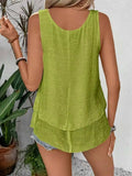 Wide Strap Layered Tank - Trendsi - Flyclothing LLC