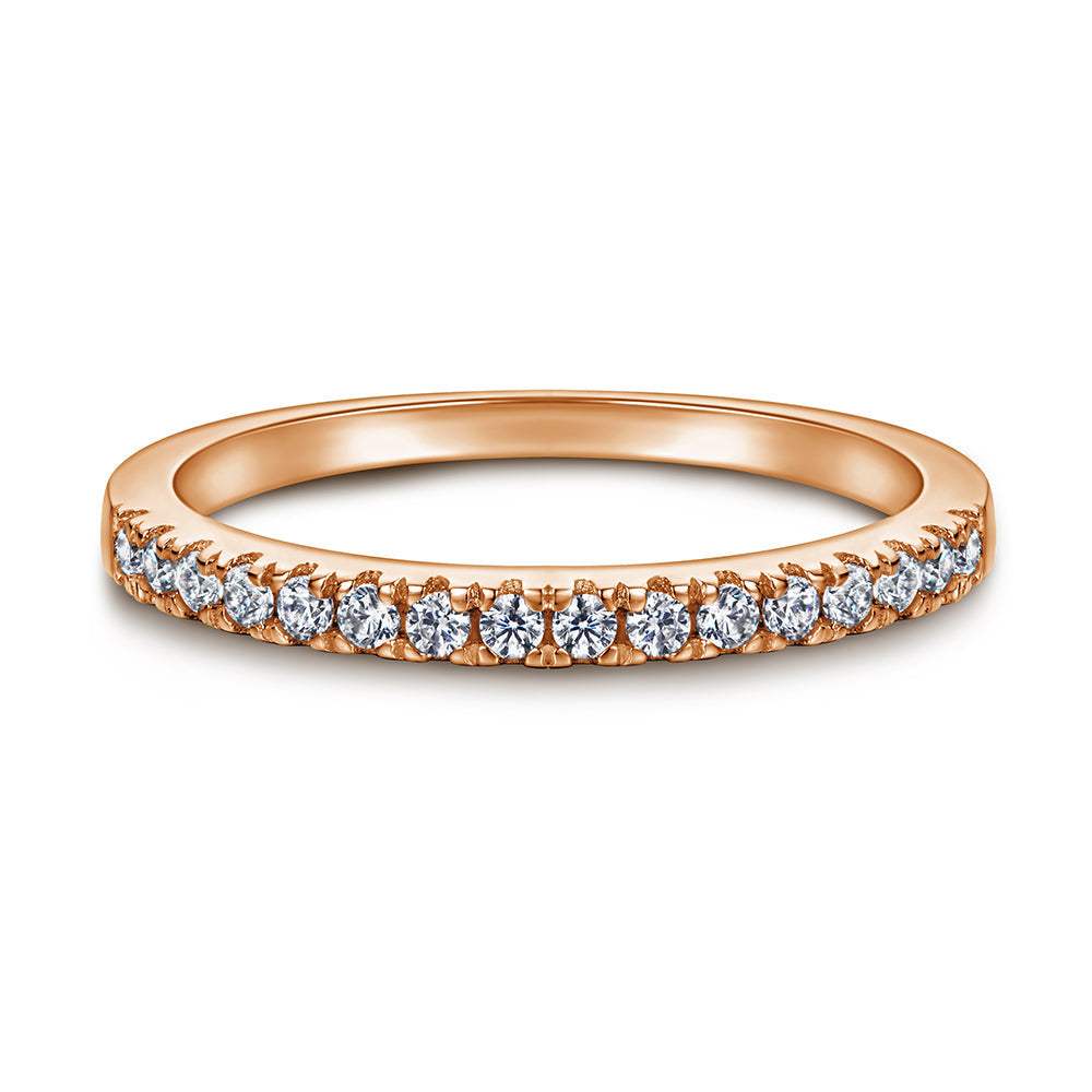 The Victoria - 18kt Rose Gold Wedding Ring Set - VG Rings - Flyclothing LLC