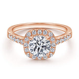 The Victoria - 18kt Rose Gold Wedding Ring Set - VG Rings - Flyclothing LLC