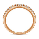 The Victoria - 18kt Rose Gold Wedding Ring Set - VG Rings - Flyclothing LLC