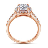 The Victoria - 18kt Rose Gold Wedding Ring Set - VG Rings - Flyclothing LLC