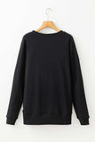 Solid Color Round Neck Long Sleeve Sweatshirt - Trendsi - Flyclothing LLC