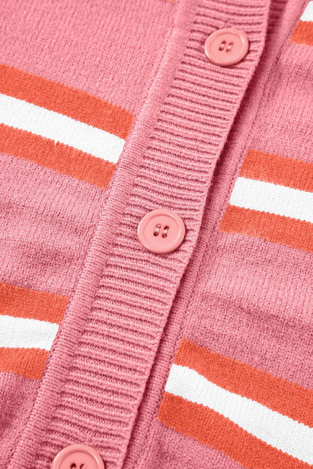 Striped Button Down Long Sleeve Cardigan - Trendsi - Flyclothing LLC