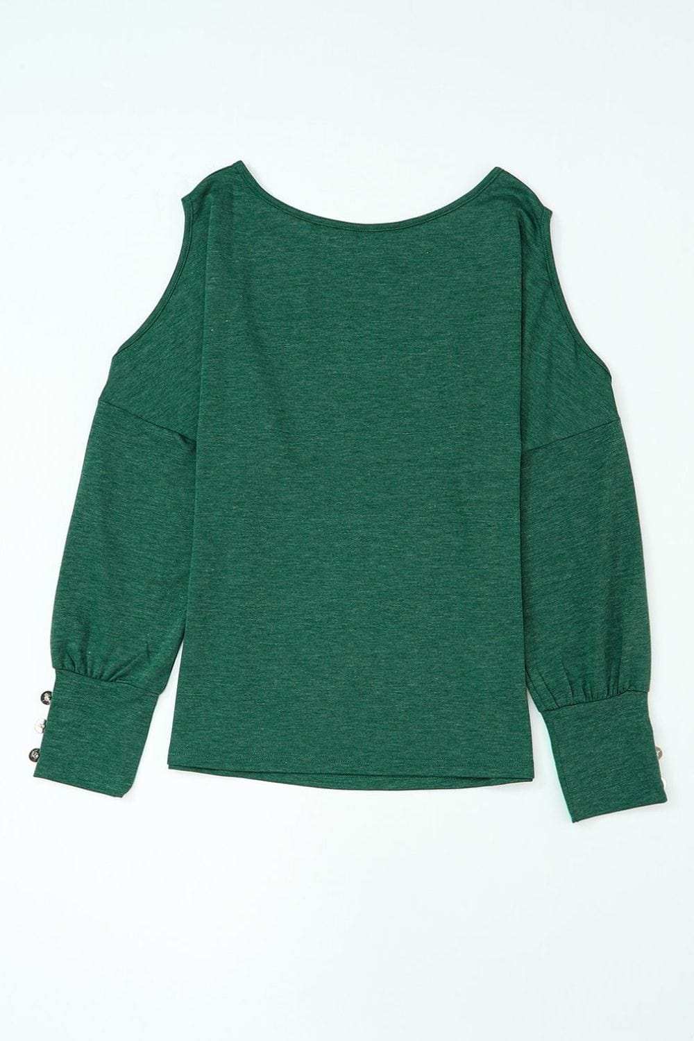 Cutout Round Neck Long Sleeve Top - Trendsi - Flyclothing LLC