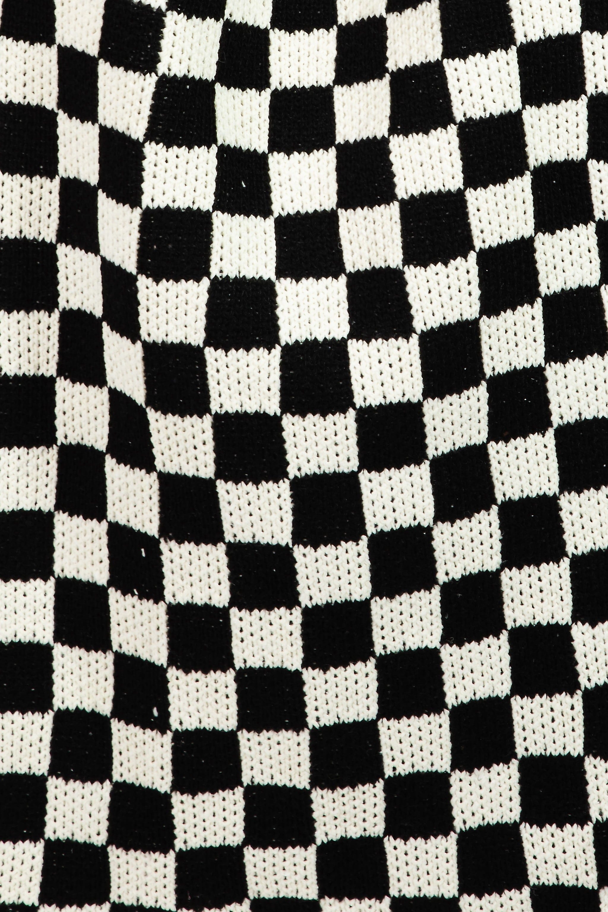 Fame Checkered Pattern Tote Bag - Trendsi