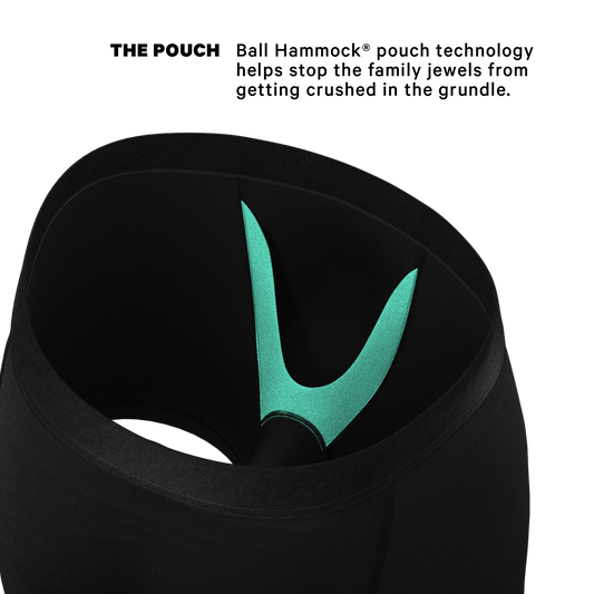The 009 | Black Tuxedo Ball Hammock® Pouch Underwear - Shinesty