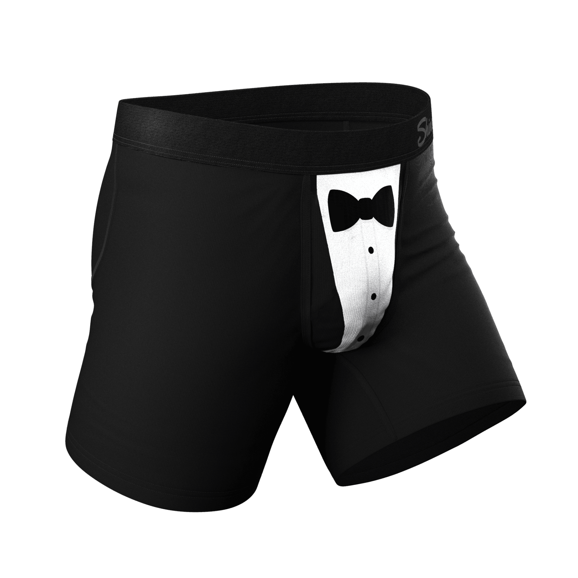 The 009 | Black Tuxedo Ball Hammock® Pouch Underwear - Shinesty