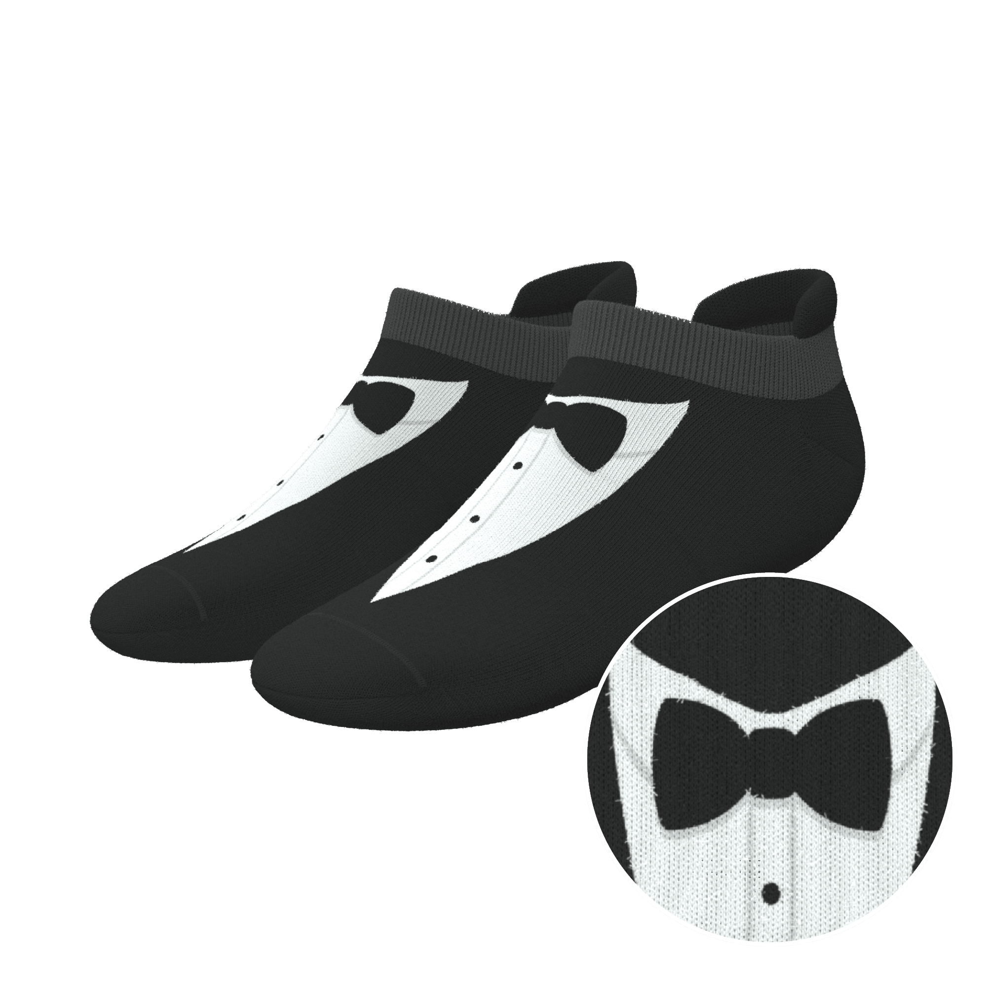 The 009 | Tuxedo Heel Hammock™ Ankle Socks - Shinesty