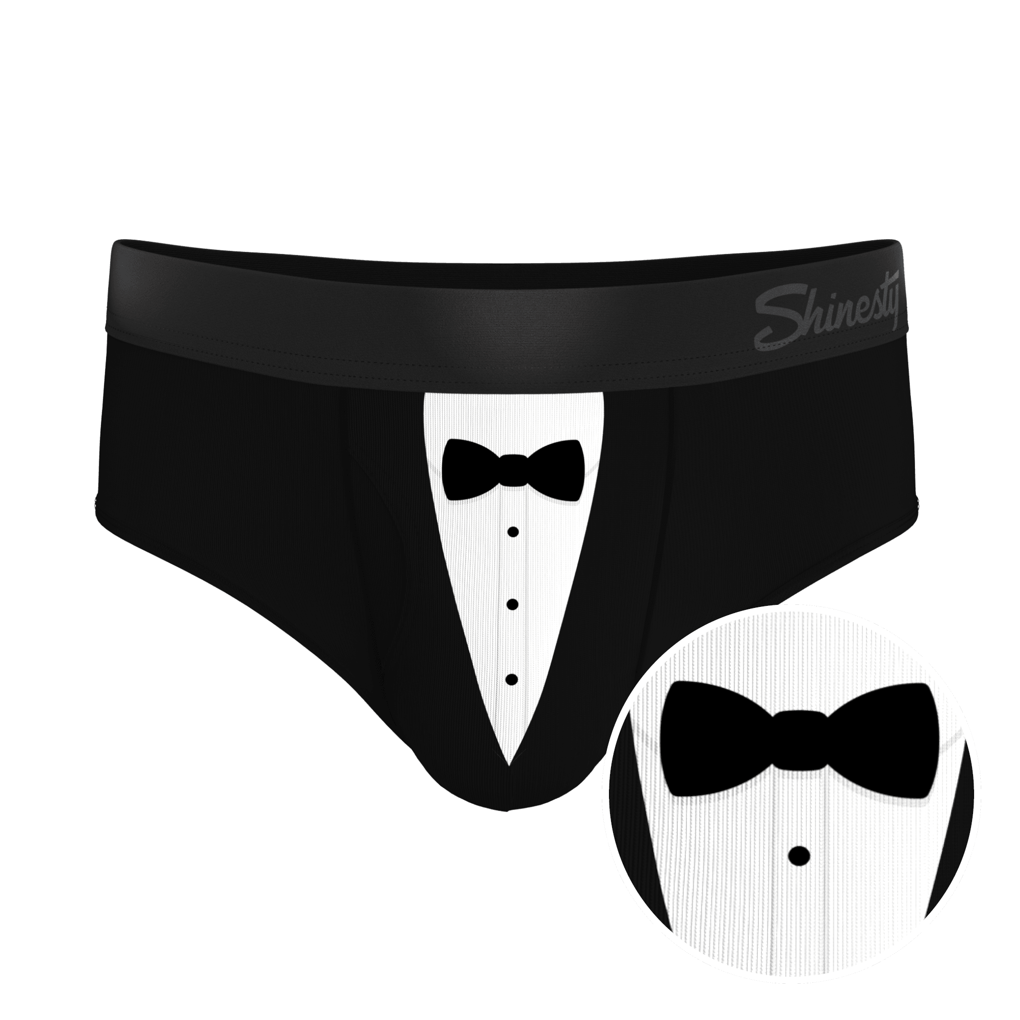The 009 | Black Tuxedo Ball Hammock® Pouch Underwear Briefs - Shinesty