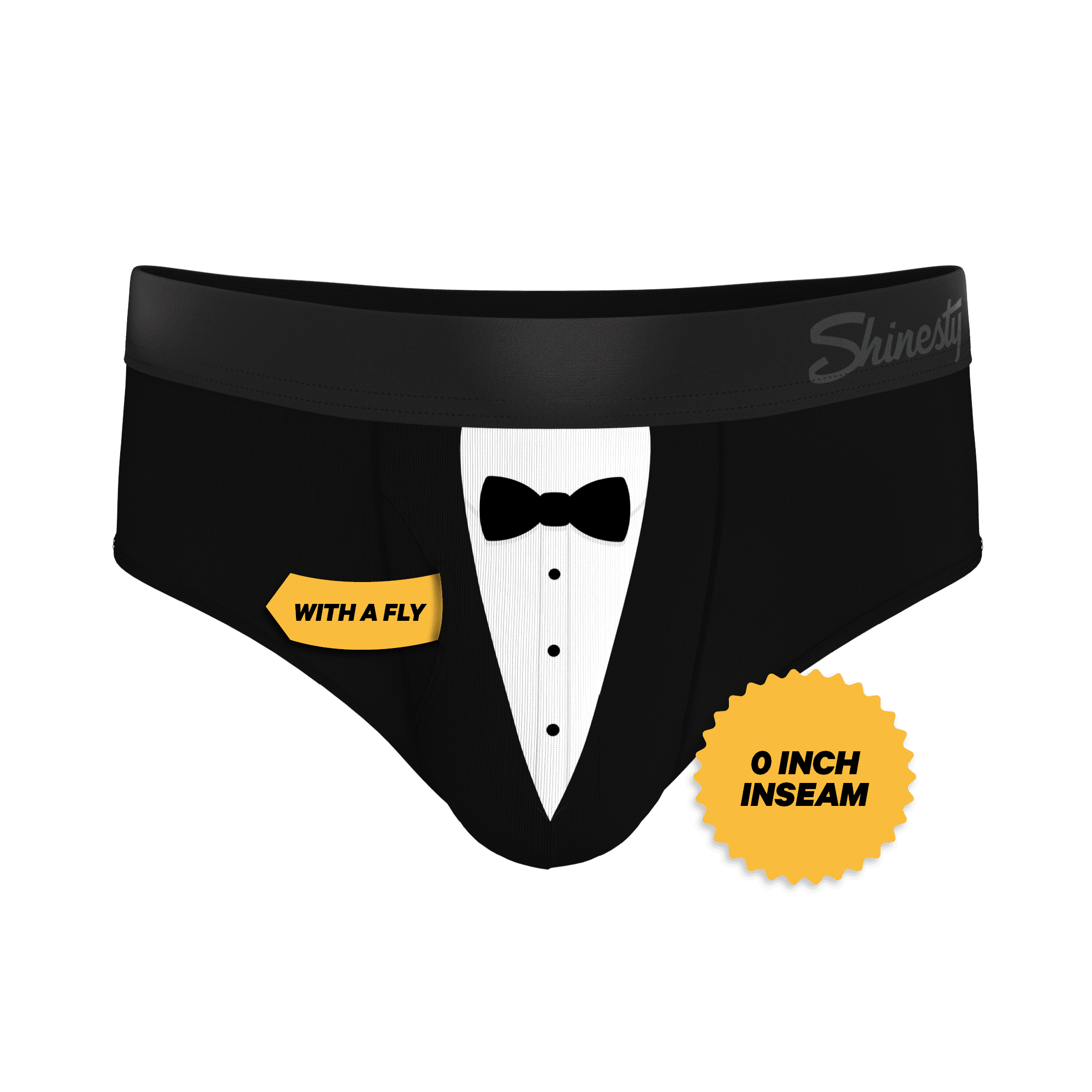 The 009 | Black Tuxedo Ball Hammock® Pouch Underwear Briefs - Shinesty
