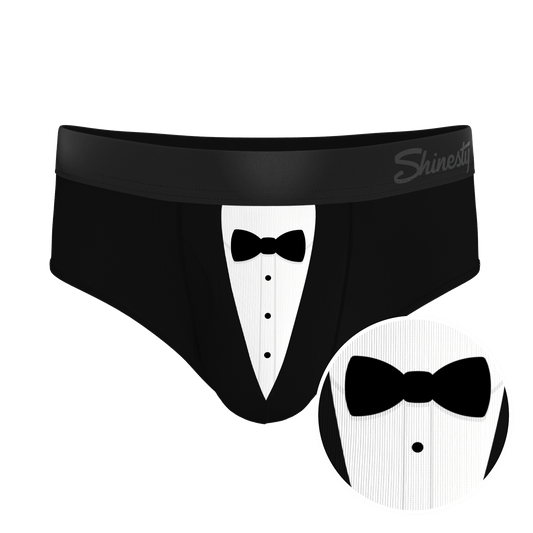 The 009 | Black Tuxedo Ball Hammock® Pouch Underwear Briefs - Shinesty
