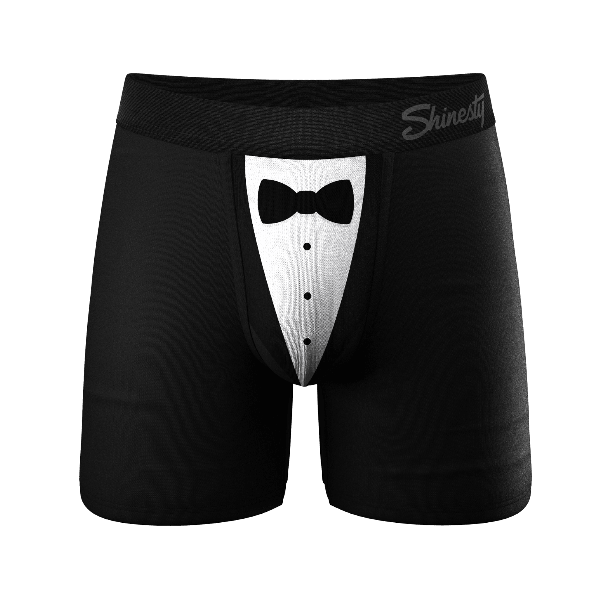 The 009 | Black Tuxedo Ball Hammock® Pouch Underwear - Shinesty