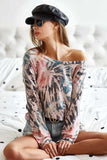 BiBi Tie Dye Terry Knit Terry Top - Trendsi - Flyclothing LLC