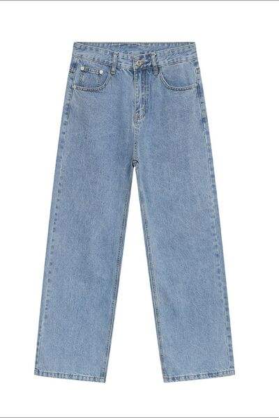 Jeans with Pockets - Trendsi - Flyclothing LLC