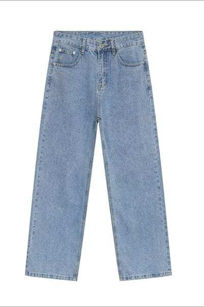 Jeans with Pockets - Trendsi - Flyclothing LLC