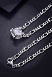 2 Carat Moissanite 925 Sterling Silver Pendant Necklace - Trendsi