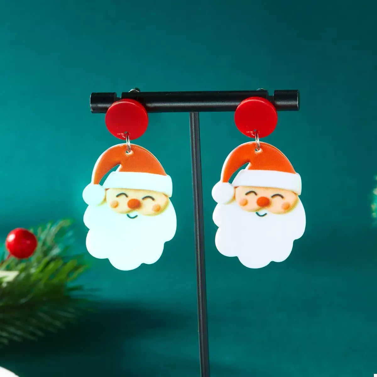 Christmas Acrylic Dangle Earrings - Trendsi - Flyclothing LLC