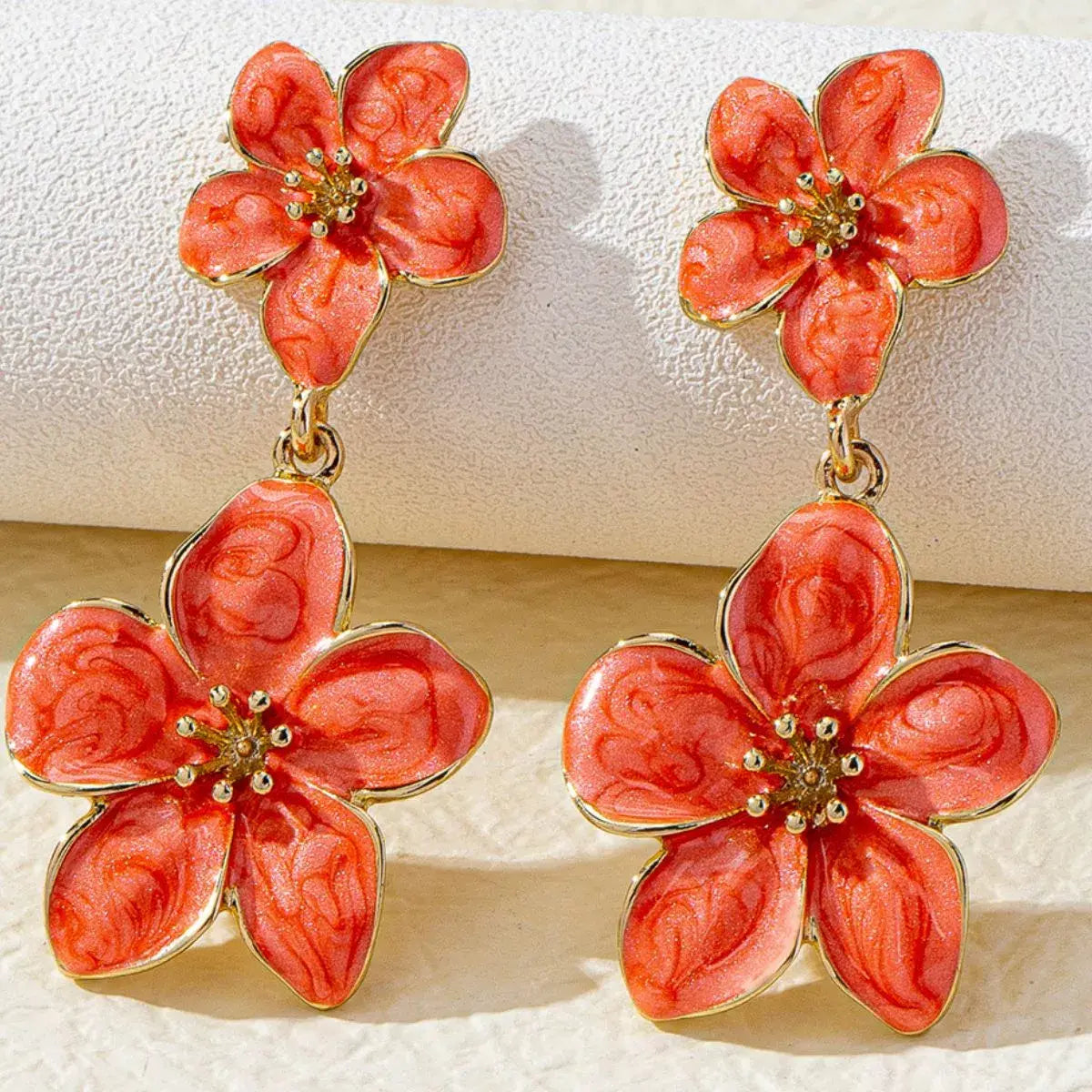 Flower Dangle Earrings - Trendsi - Flyclothing LLC