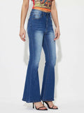 Mid-Rise Waist Bootcut Jeans - Trendsi - Flyclothing LLC