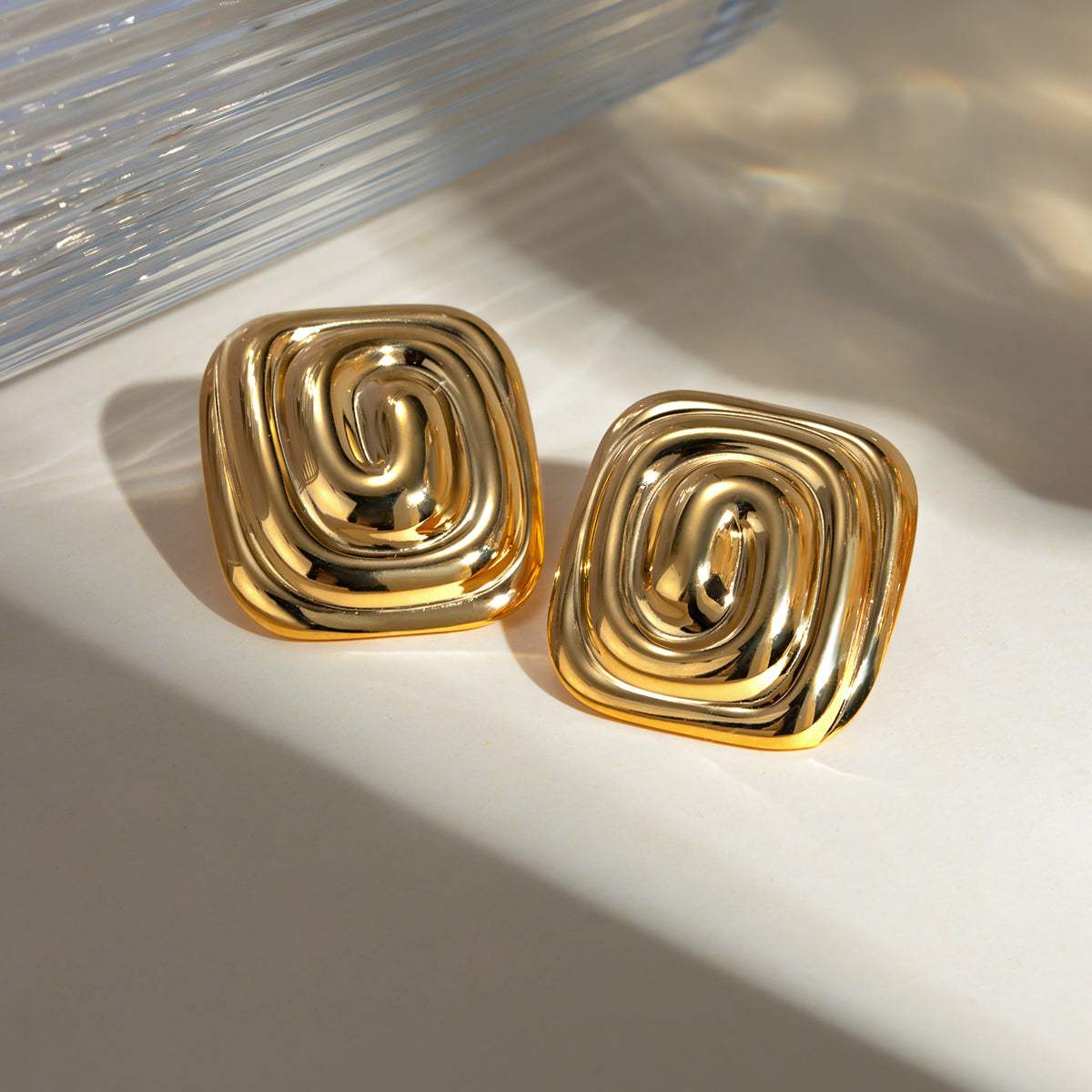 Stainless Steel Stud Earrings - Trendsi - Flyclothing LLC