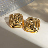Stainless Steel Stud Earrings - Trendsi - Flyclothing LLC