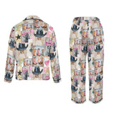 Baha Ranch Danilo Painted Cowgirl Western Satin Long Pajama Set