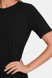 Zenana Full Size Crew Neck Short Sleeve T-Shirt - Trendsi - Flyclothing LLC