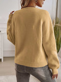 Devine Tied Round Neck Dropped Shoulder Cardigan - Trendsi - Flyclothing LLC