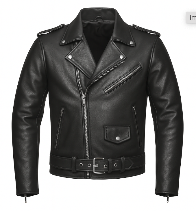 Brando - Men's Motorcycle Leather Jacket - Unik Just for Bikers - Flyclothing LLC