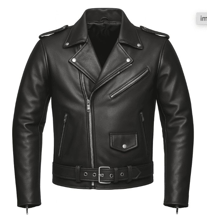 Brando - Men's Motorcycle Leather Jacket - Unik Just for Bikers - Flyclothing LLC