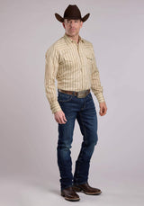 Roper Mens Long Sleeve Snap Wallpaper Floral Print Western Shirt - Roper - Flyclothing LLC