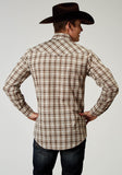 Roper Mens Long Sleeve Snap Desert Plaid Western Shirt - Roper